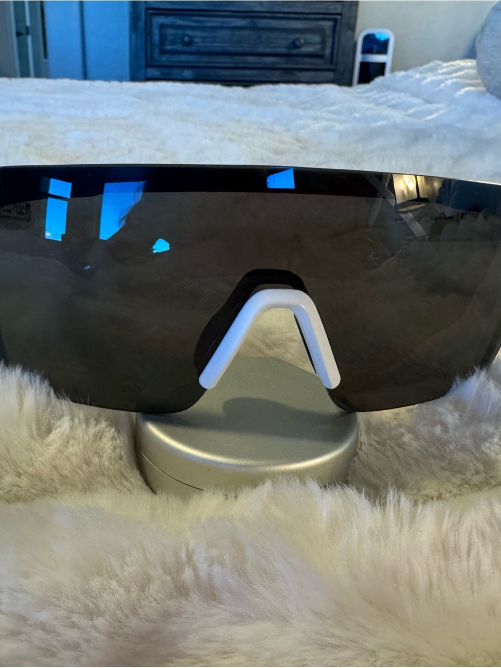 Heatwave all white & black sunglasses.